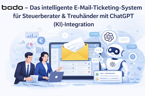 Bodo E-Mail Ticketing System für Steuerberater und Treuhänder mit ChatGPT KI Integration